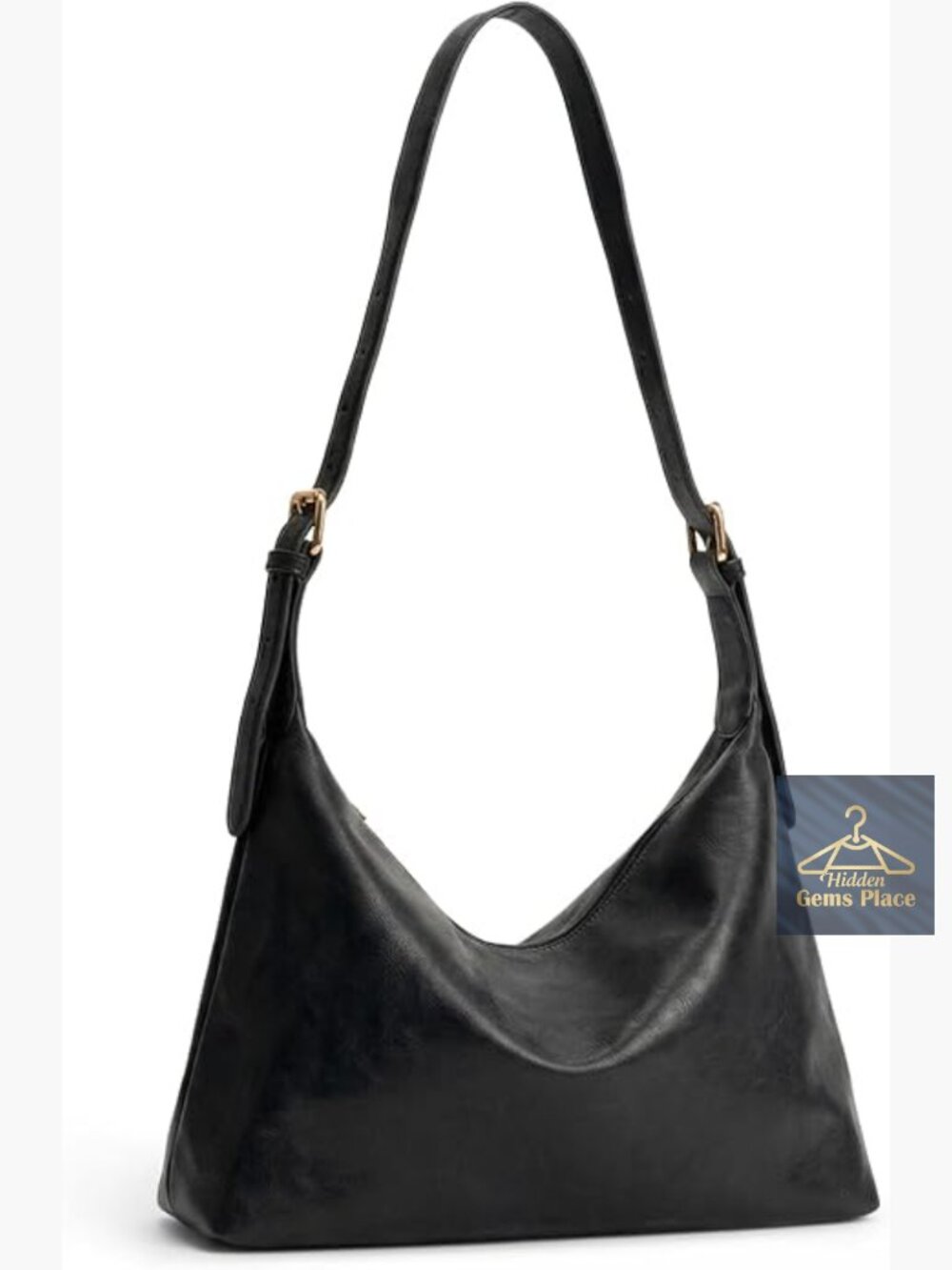 Slouchy Hobo Bag - Soft Vegan Leather Crossbody Shoulder Purse